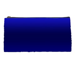 Cobalt Blue Gradient Ombre Color Pencil Case by SpinnyChairDesigns