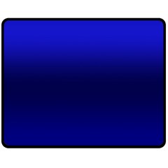 Cobalt Blue Gradient Ombre Color Fleece Blanket (medium)  by SpinnyChairDesigns