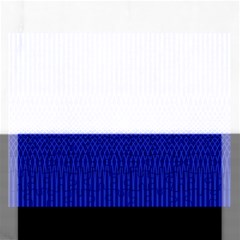 Cobalt Blue Color Stripes Rectangular Jigsaw Puzzl by SpinnyChairDesigns