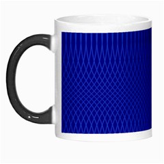 Cobalt Blue Color Stripes Morph Mugs by SpinnyChairDesigns