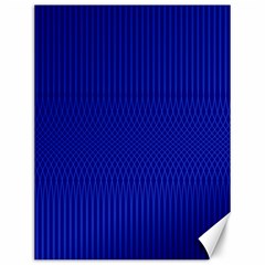 Cobalt Blue Color Stripes Canvas 12  X 16  by SpinnyChairDesigns