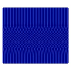 Cobalt Blue Color Stripes Double Sided Flano Blanket (small)  by SpinnyChairDesigns