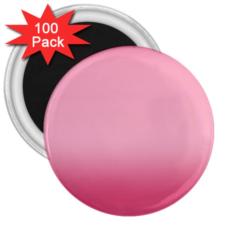 Blush Pink Color Gradient Ombre 3  Magnets (100 pack)