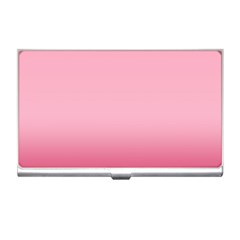 Blush Pink Color Gradient Ombre Business Card Holder by SpinnyChairDesigns