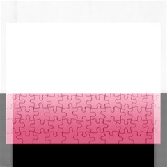 Blush Pink Color Gradient Ombre Rectangular Jigsaw Puzzl by SpinnyChairDesigns