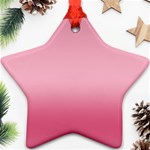 Blush Pink Color Gradient Ombre Star Ornament (Two Sides) Front