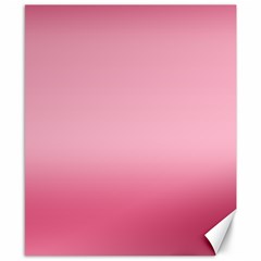 Blush Pink Color Gradient Ombre Canvas 8  X 10  by SpinnyChairDesigns