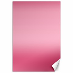 Blush Pink Color Gradient Ombre Canvas 12  X 18  by SpinnyChairDesigns