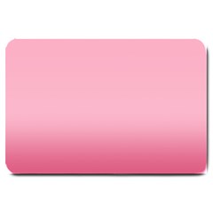 Blush Pink Color Gradient Ombre Large Doormat  by SpinnyChairDesigns