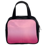 Blush Pink Color Gradient Ombre Classic Handbag (Two Sides) Front