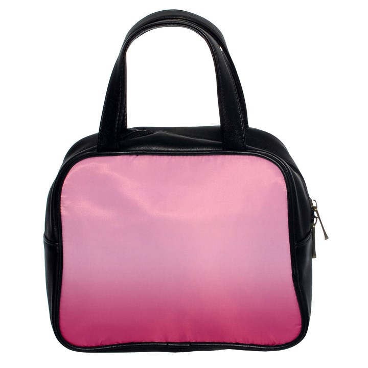 Blush Pink Color Gradient Ombre Classic Handbag (Two Sides)