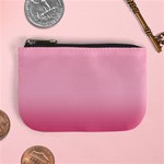 Blush Pink Color Gradient Ombre Mini Coin Purse Front