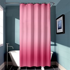 Blush Pink Color Gradient Ombre Shower Curtain 36  X 72  (stall)  by SpinnyChairDesigns