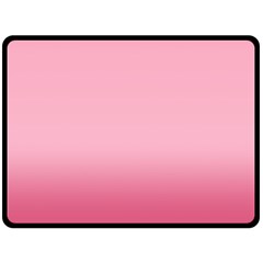 Blush Pink Color Gradient Ombre Double Sided Fleece Blanket (large)  by SpinnyChairDesigns