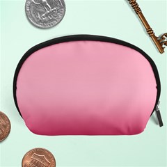 Blush Pink Color Gradient Ombre Accessory Pouch (large) by SpinnyChairDesigns