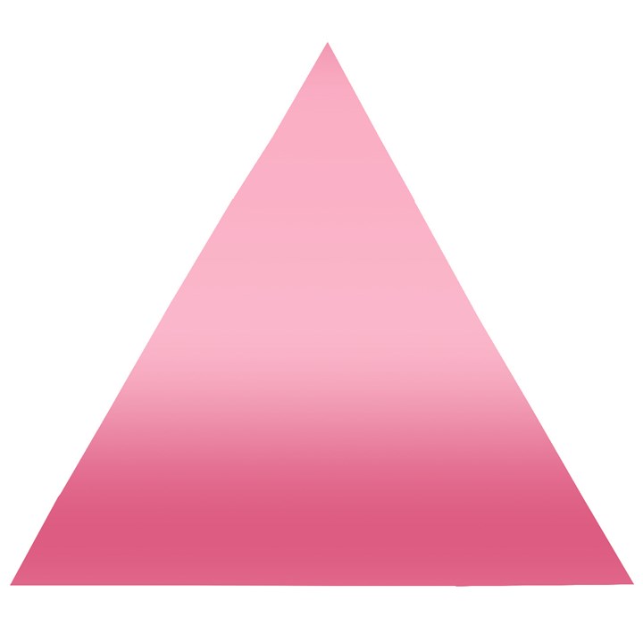 Blush Pink Color Gradient Ombre Wooden Puzzle Triangle