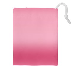 Blush Pink Color Gradient Ombre Drawstring Pouch (5xl) by SpinnyChairDesigns