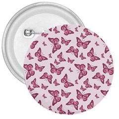 Blush Pink Color Butterflies 3  Buttons by SpinnyChairDesigns