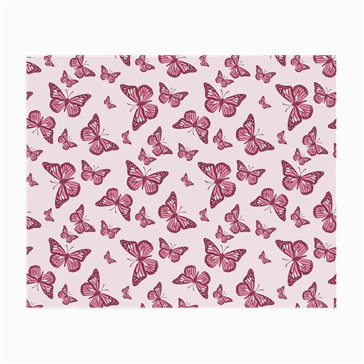 Blush Pink Color Butterflies Small Glasses Cloth