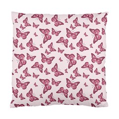 Blush Pink Color Butterflies Standard Cushion Case (two Sides) by SpinnyChairDesigns