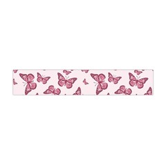 Blush Pink Color Butterflies Flano Scarf (mini) by SpinnyChairDesigns