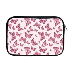 Blush Pink Color Butterflies Apple Macbook Pro 17  Zipper Case by SpinnyChairDesigns