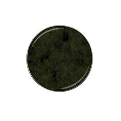 Army Green Color Grunge Hat Clip Ball Marker (4 Pack) by SpinnyChairDesigns