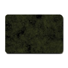 Army Green Color Grunge Small Doormat  by SpinnyChairDesigns