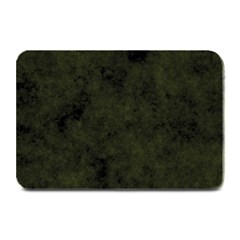 Army Green Color Grunge Plate Mats by SpinnyChairDesigns