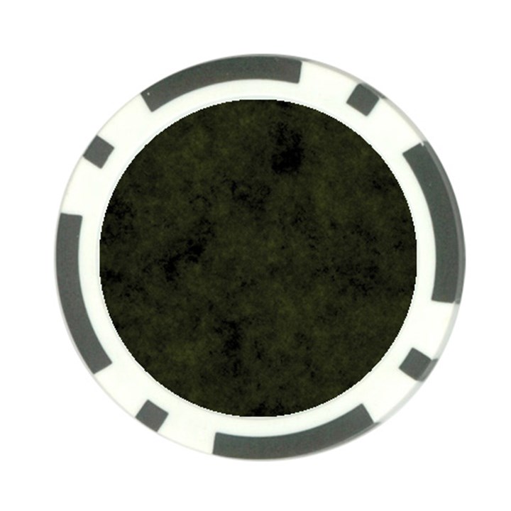 Army Green Color Grunge Poker Chip Card Guard