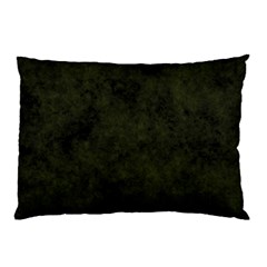 Army Green Color Grunge Pillow Case by SpinnyChairDesigns