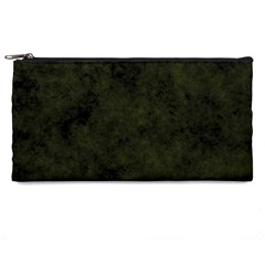 Army Green Color Grunge Pencil Case by SpinnyChairDesigns