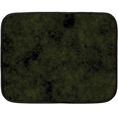 Army Green Color Grunge Double Sided Fleece Blanket (mini)  by SpinnyChairDesigns