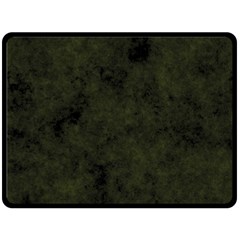 Army Green Color Grunge Fleece Blanket (large)  by SpinnyChairDesigns