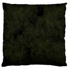 Army Green Color Grunge Large Cushion Case (one Side) by SpinnyChairDesigns