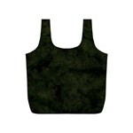 Army Green Color Grunge Full Print Recycle Bag (S) Back