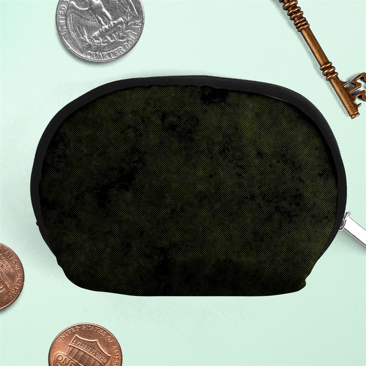 Army Green Color Grunge Accessory Pouch (Medium)