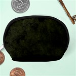 Army Green Color Grunge Accessory Pouch (Medium) Back