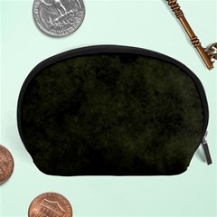 Army Green Color Grunge Accessory Pouch (large) by SpinnyChairDesigns