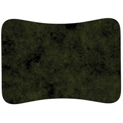 Army Green Color Grunge Velour Seat Head Rest Cushion by SpinnyChairDesigns