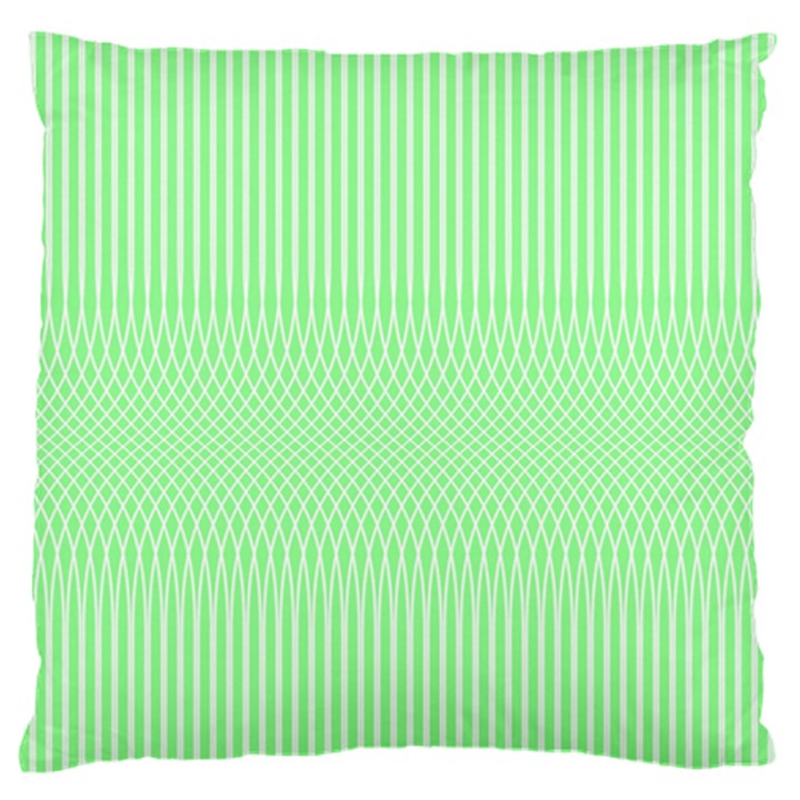 Mint Green White Stripes Standard Flano Cushion Case (One Side)