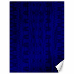 Cobalt Blue Color Batik Canvas 12  X 16  by SpinnyChairDesigns