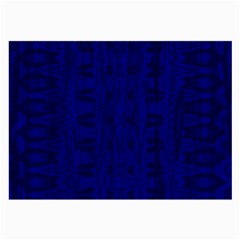 Cobalt Blue Color Batik Large Glasses Cloth (2 Sides)