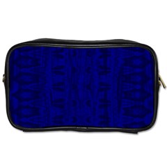 Cobalt Blue Color Batik Toiletries Bag (one Side) by SpinnyChairDesigns