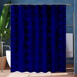 Cobalt Blue Color Batik Shower Curtain 60  x 72  (Medium)  60 x72  Curtain