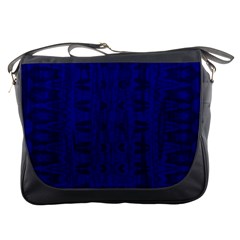 Cobalt Blue Color Batik Messenger Bag by SpinnyChairDesigns