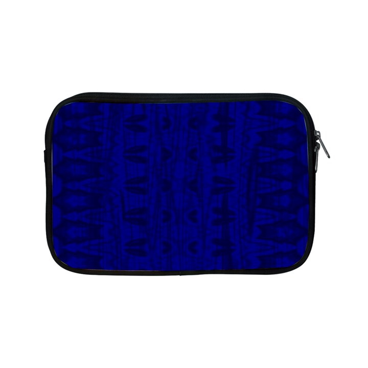 Cobalt Blue Color Batik Apple iPad Mini Zipper Cases