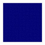 Navy Blue Color Polka Dots Medium Glasses Cloth (2 Sides) Front