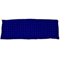 Navy Blue Color Polka Dots Body Pillow Case (dakimakura) by SpinnyChairDesigns