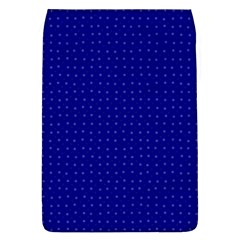 Navy Blue Color Polka Dots Removable Flap Cover (l) by SpinnyChairDesigns